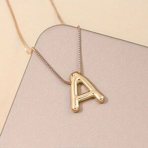 Bubble Letter Chic Necklace
